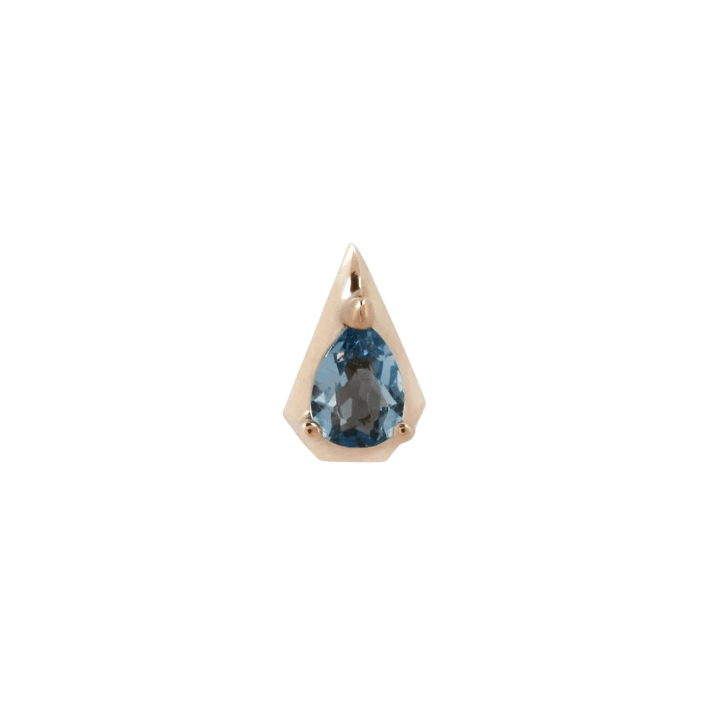 ALAIA - LONDON BLUE TOPAZ THREADLESS END piercing-zone.com