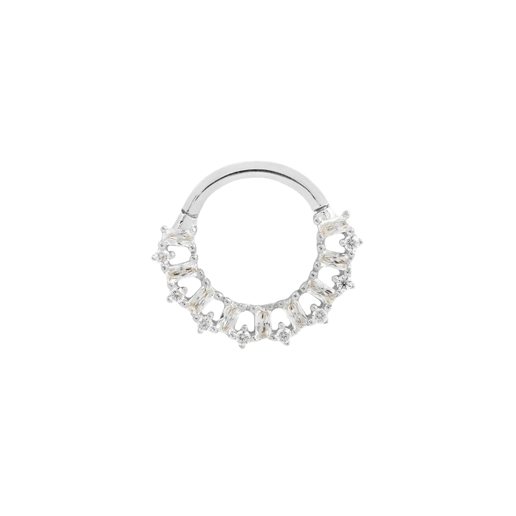 OBSESSED - CZ - SOLID 14KT GOLD CLICKER piercing-zone.com