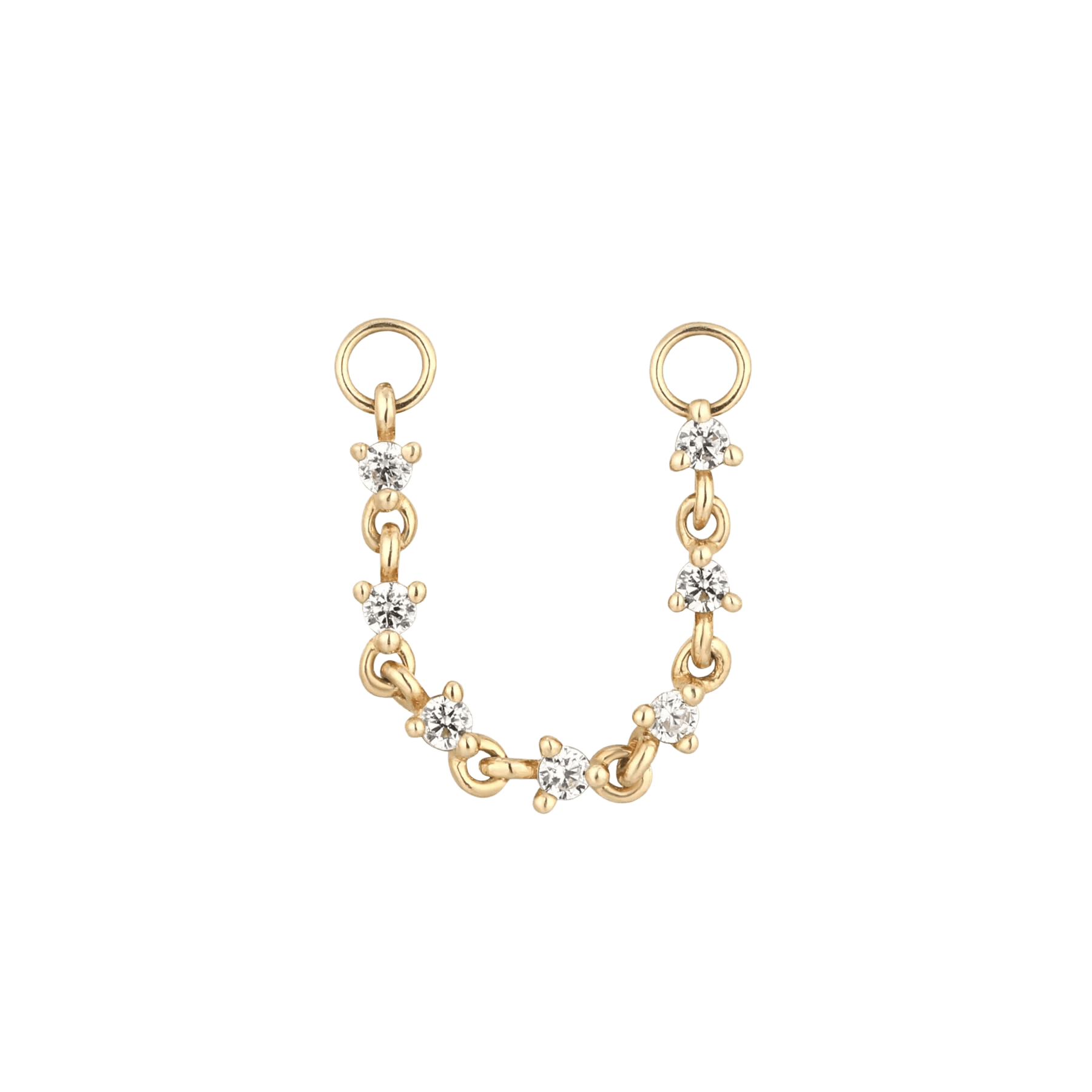 LANGUID - CZ - GOLD CHAIN piercing-zone.com