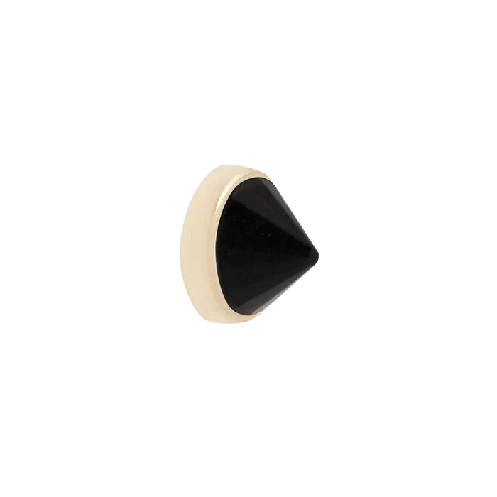 ROUND BEZEL REVERSE SET - AGATE - THREADLESS END piercing-zone.com