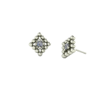 Beaded Diamond With Gem – 14K/18K Gold Threadless End