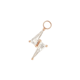 ELECTRIFY - CZ - GOLD CHARM piercing-zone.com