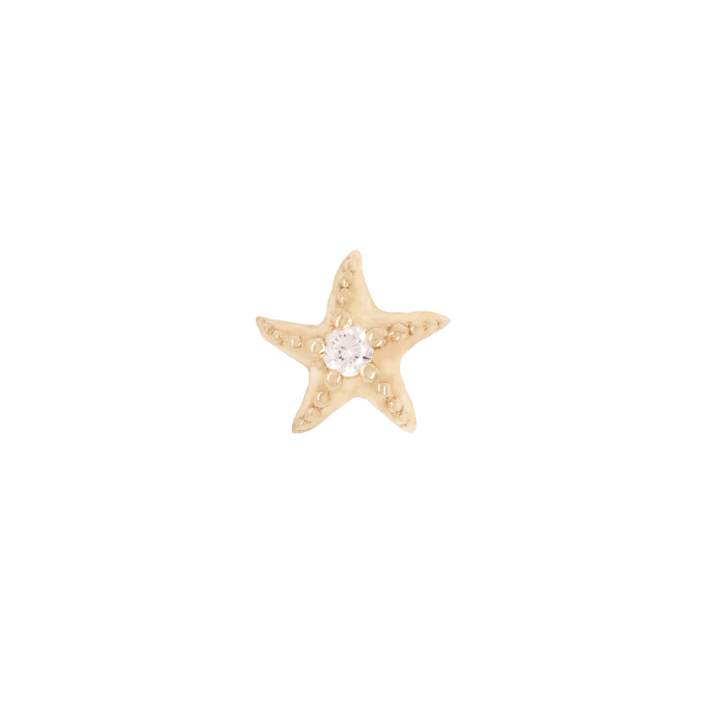 Hoku Star Diamond Threadless End – 14K Gold Symbol of Hope