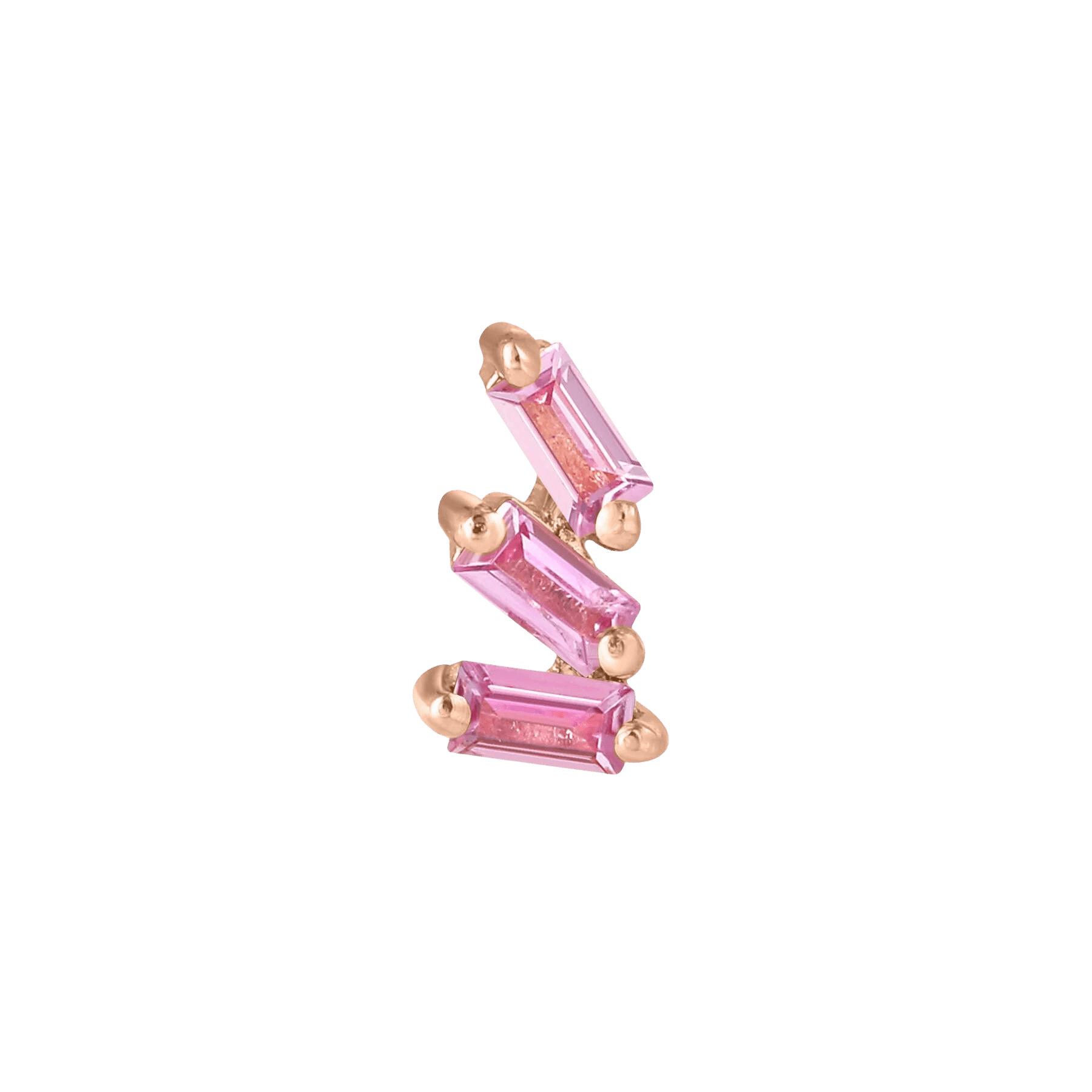 STAXX - PINK SAPPHIRE - THREADLESS END piercing-zone.com