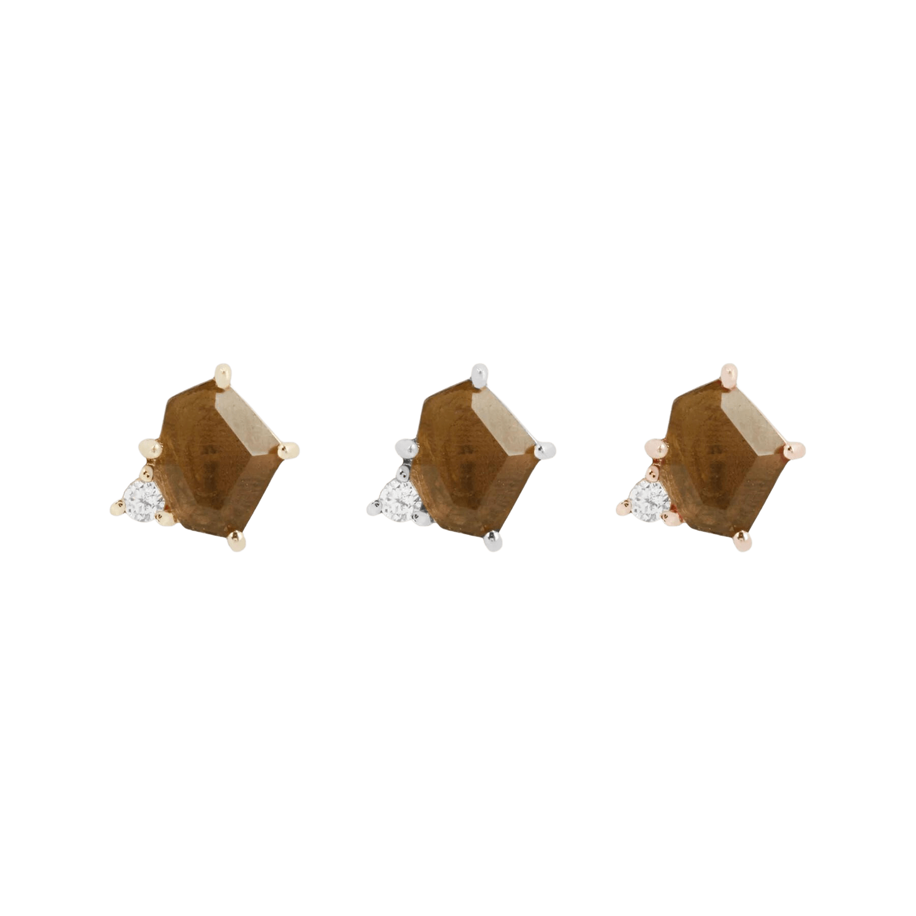 ELICIT - TOURMALATED QUARTZ + CZ - THREADLESS END piercing-zone.com
