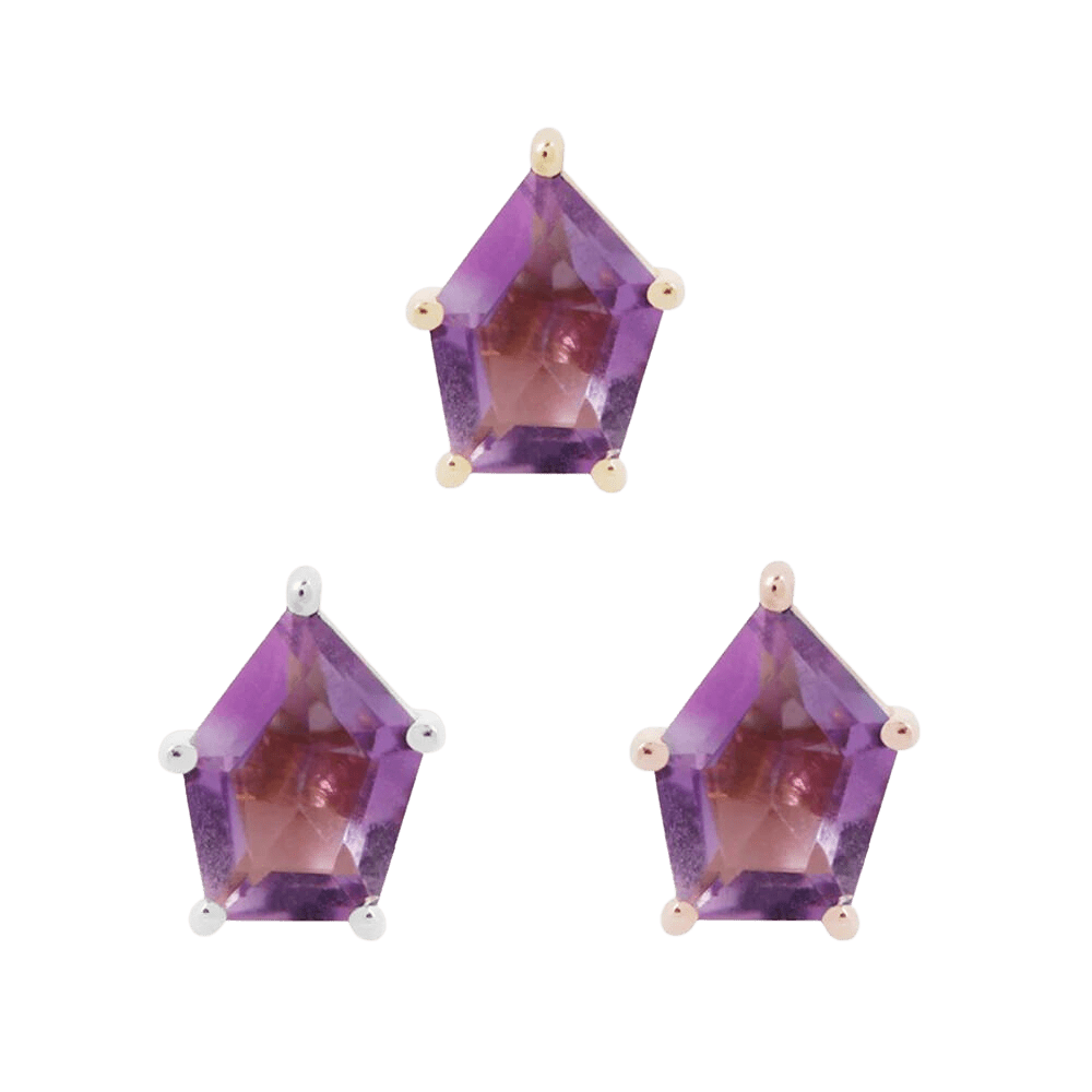 PENTA - AMETHYST - THREADLESS END piercing-zone.com