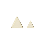 TRIANGLE - SOLID GOLD THREADLESS END piercing-zone.com