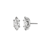 6 Prong Marquise – 14K/18K Gold Threadless End - piercing - zone.com