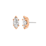 6 Prong Marquise – 14K/18K Gold Threadless End - piercing - zone.com