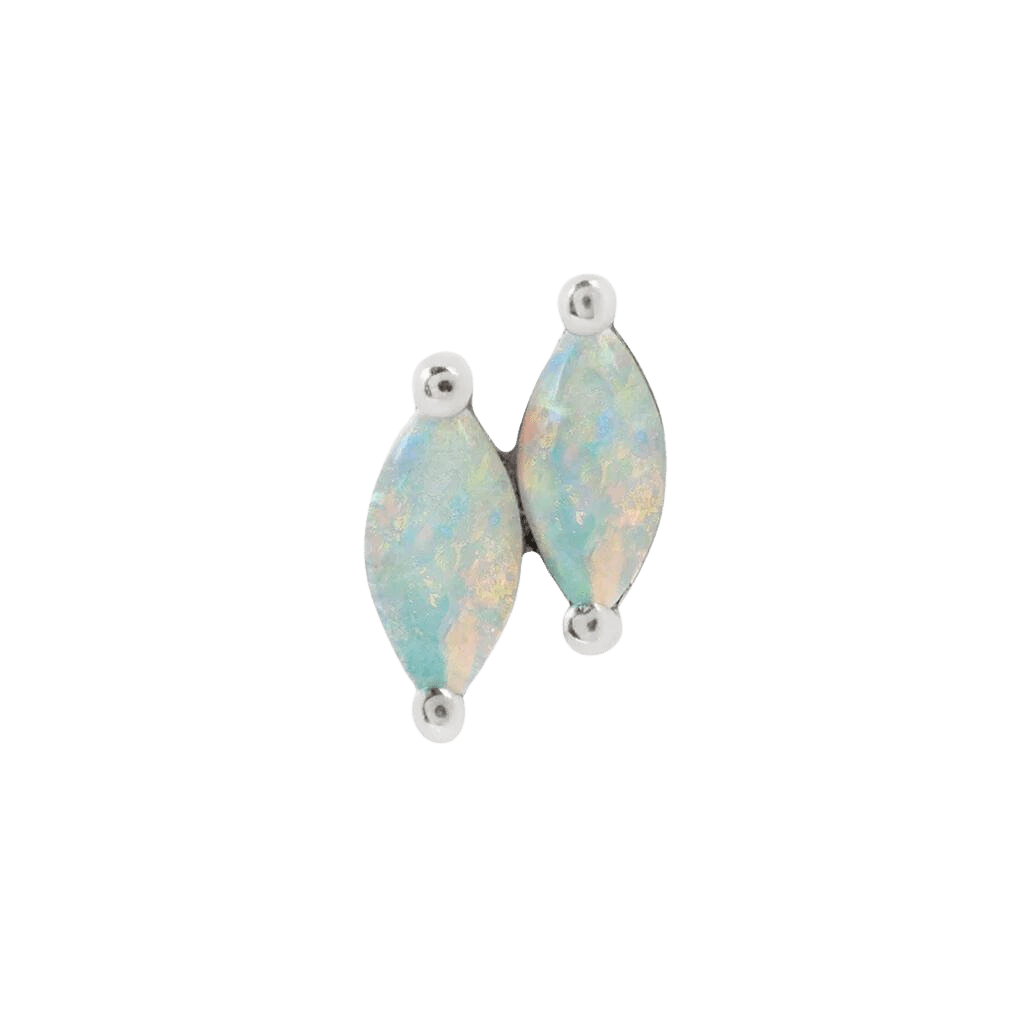 DOUBLE ZURI MARQUISE OPAL - THREADLESS END piercing-zone.com