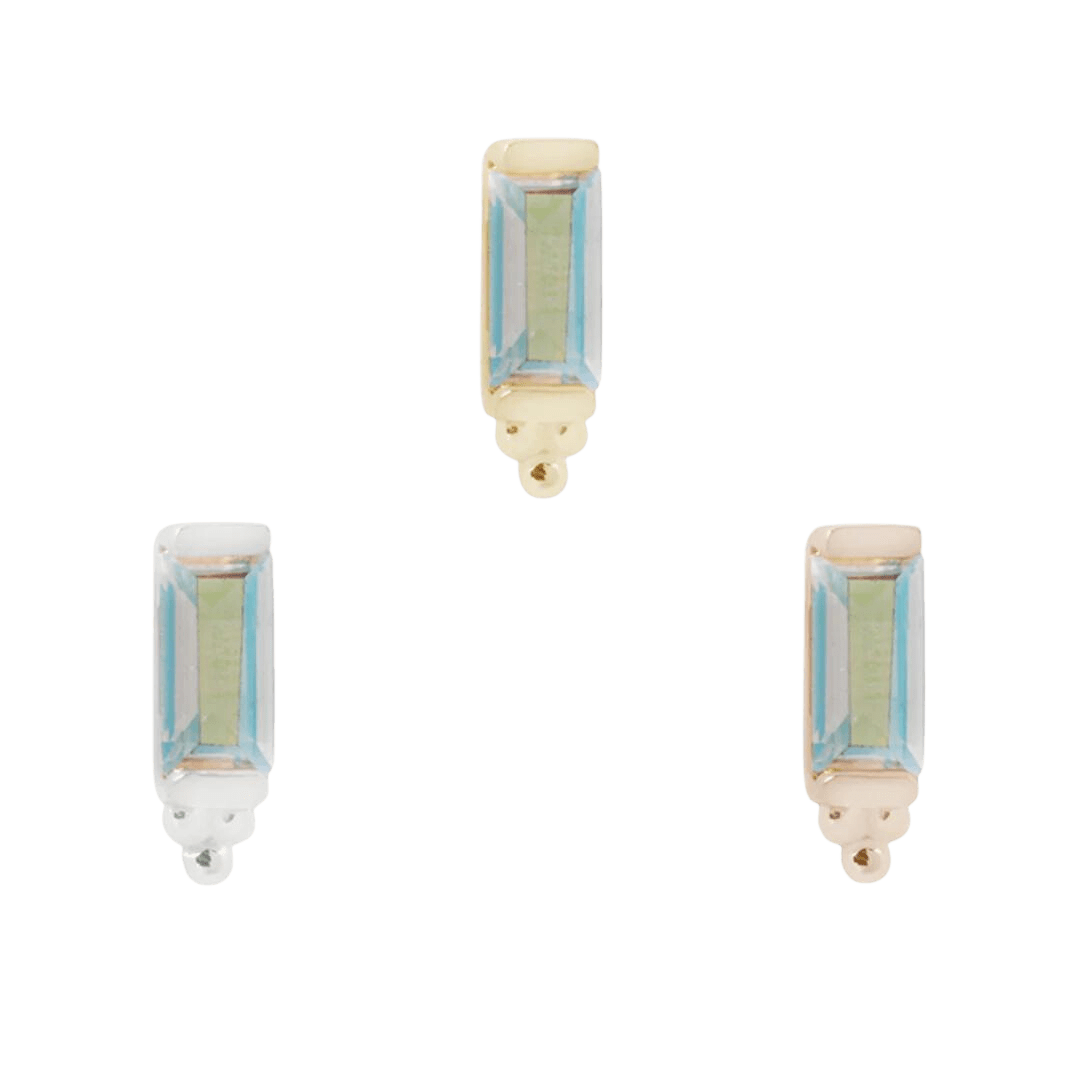 DIOR - MERCURY MIST TOPAZ - THREADLESS END piercing-zone.com