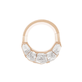 Maya Jewelry’s bespoke septum ring with vintage-inspired diamond cuts