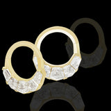 Calibré – 18K Palladium White Gold Step Cut Diamond Septum Clicker