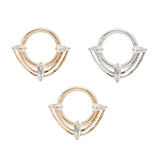 FETISH - CZ - SOLID 14KT GOLD CLICKER piercing-zone.com