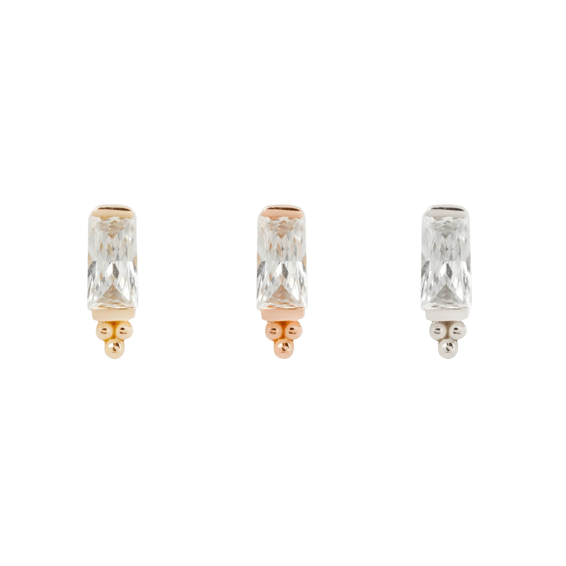 DIOR - CZ - THREADLESS END piercing-zone.com