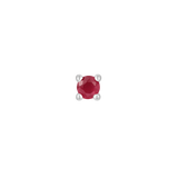 RUBY PRONG - THREADLESS END piercing-zone.com