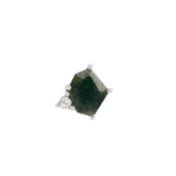 ELICIT - MOSS AGATE + CZ - THREADLESS END piercing-zone.com