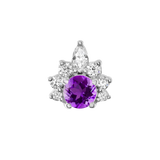 Adelina – 14K/18K Gold Multi-Stone Threadless End