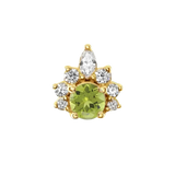 Adelina – 14K/18K Gold Multi-Stone Threadless End