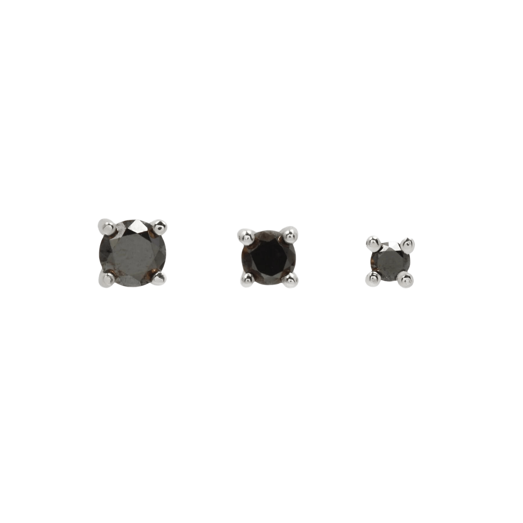 BLACK DIAMOND PRONG - THREADLESS END piercing-zone.com