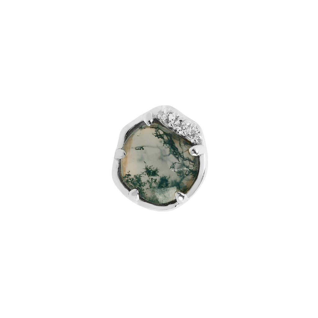 VISION - MOSS AGATE - THREADLESS END piercing-zone.com