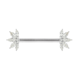 VALENTINA - CZ - FORWARD FACING - THREADLESS END piercing-zone.com