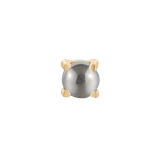 Pyrite Prong Threadless End – 14K Gold Piercing Jewelry