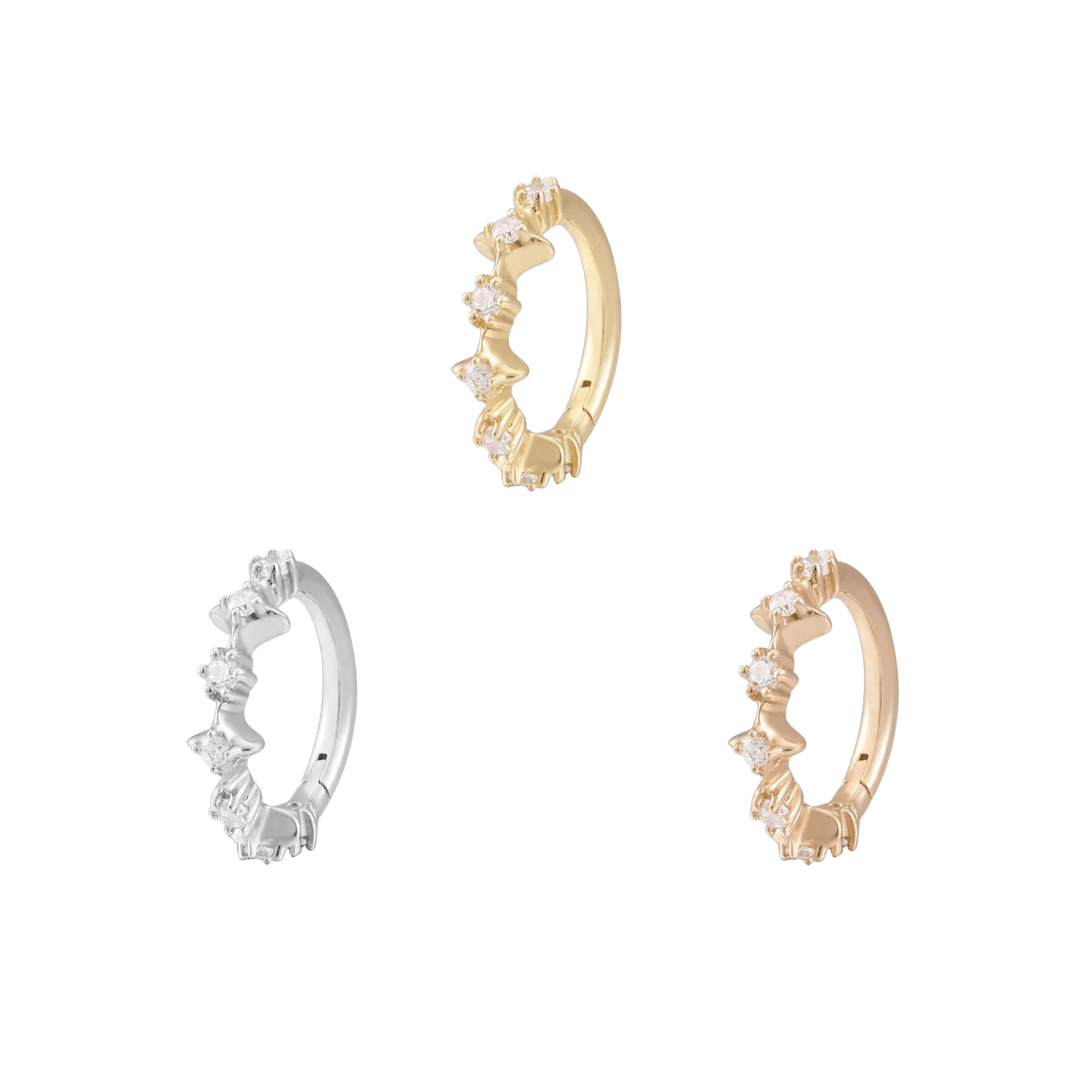 IN MY DREAMS -  SWAROVSKI CZ - CLICKER piercing-zone.com