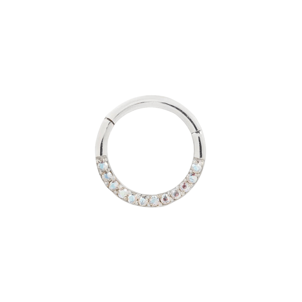 DIA - MERCURY MIST TOPAZ SOLID 14KT GOLD CLICKER piercing-zone.com