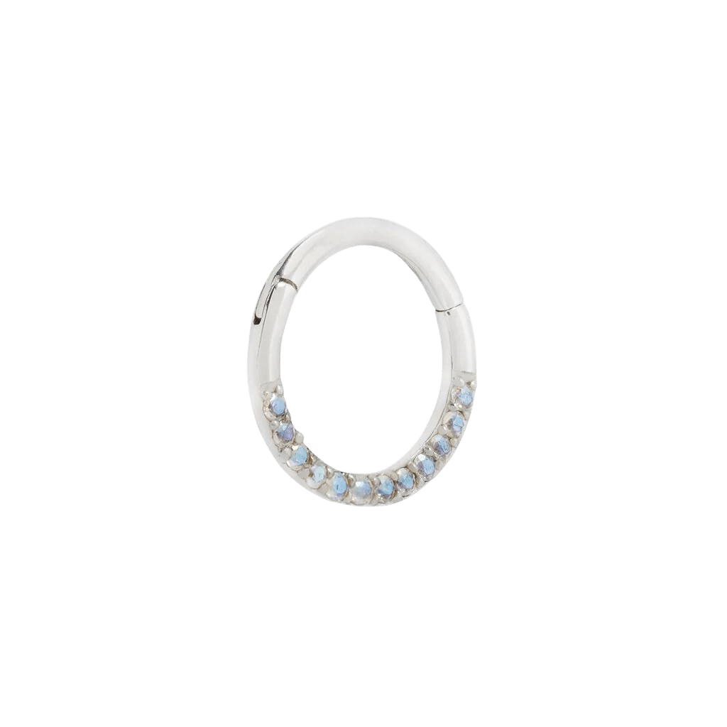 DIA - MERCURY MIST TOPAZ SOLID 14KT GOLD CLICKER piercing-zone.com