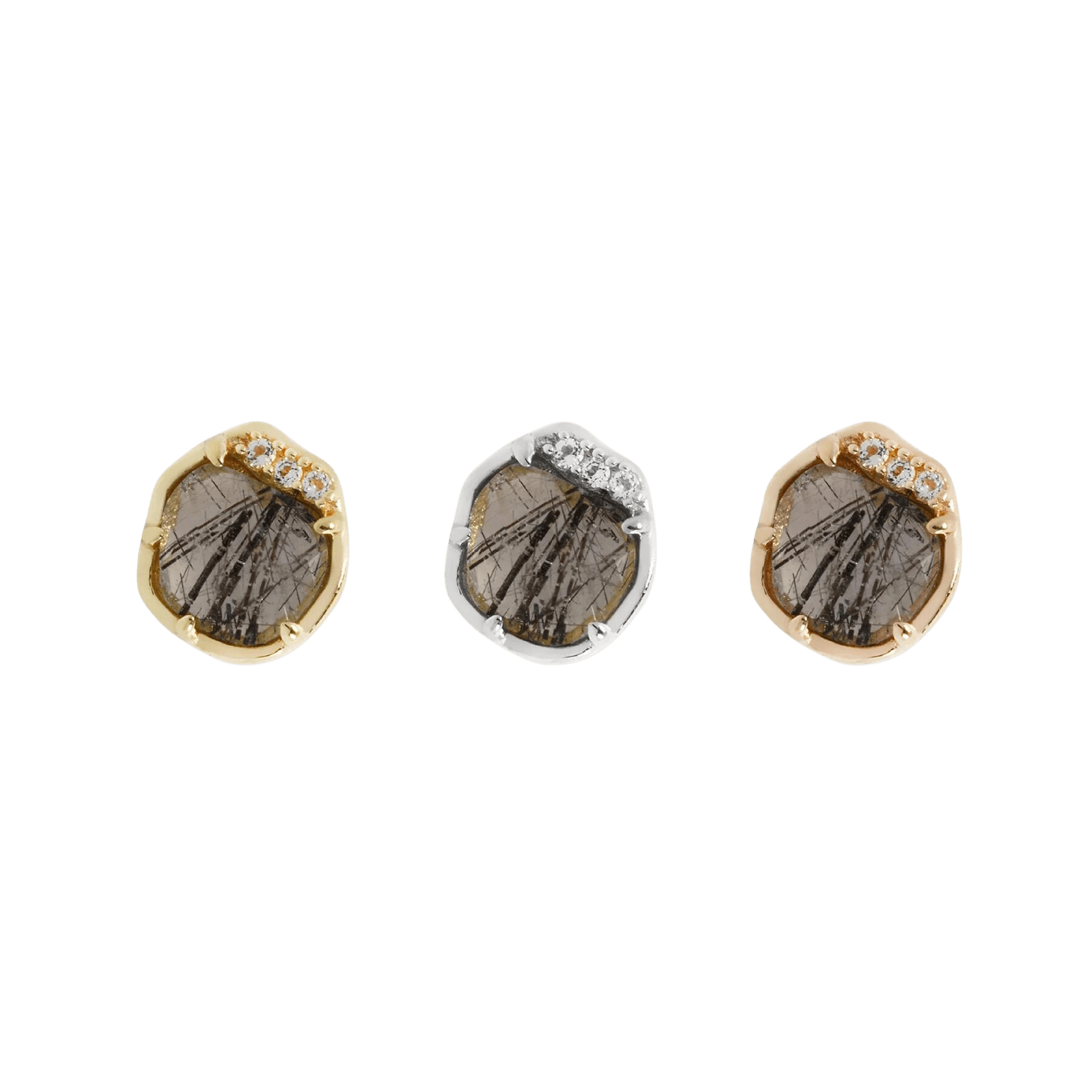 VISION - TOURMALATED QUARTZ - THREADLESS END piercing-zone.com