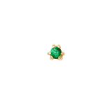 Iris – 14K Gold Birthstone Triangle Threadless End