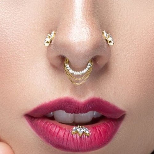 Tempeste – CZ Chain Clicker in Solid 14K Gold