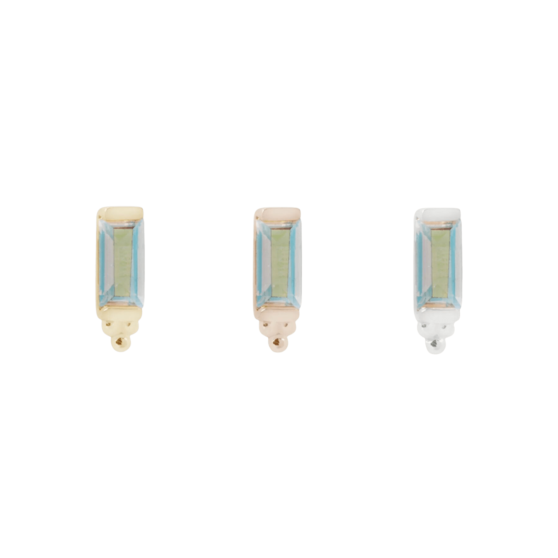 DIOR - MERCURY MIST TOPAZ - THREADLESS END piercing-zone.com