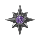8 Point Burst - 14K Gold Stone Threadless/Threaded End