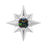 8 Point Burst - 14K Gold Stone Threadless/Threaded End