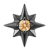 8 Point Burst - 14K Gold Stone Threadless/Threaded End