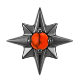 8 Point Burst - 14K Gold Stone Threadless/Threaded End