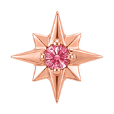 8 Point Burst - 14K Gold Stone Threadless/Threaded End