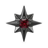 8 Point Burst - 14K Gold Stone Threadless/Threaded End
