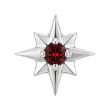 8 Point Burst - 14K Gold Stone Threadless/Threaded End
