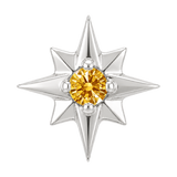 8 Point Burst - 14K Gold Stone Threadless/Threaded End