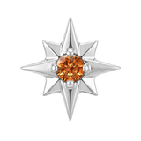 8 Point Burst - 14K Gold Stone Threadless/Threaded End