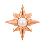 8 Point Burst - 14K Gold Stone Threadless/Threaded End