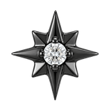 8 Point Burst - 14K Gold Stone Threadless/Threaded End - piercing-zone.com