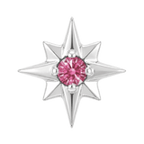 8 Point Burst - 14K Gold Stone Threadless/Threaded End - piercing-zone.com