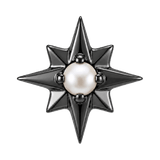 8 Point Burst - 14K Gold Stone Threadless/Threaded End - piercing-zone.com