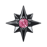 8 Point Burst - 14K Gold Stone Threadless/Threaded End - piercing-zone.com