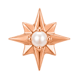 8 Point Burst - 14K Gold Stone Threadless/Threaded End - piercing-zone.com