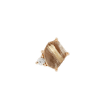 ELICIT - RUTILATED QUARTZ + CZ - THREADLESS END piercing-zone.com